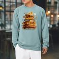 Dream Like Martin Floral Book History Month Women Men Raglan Sleeve Sweatshirt Cardinal
