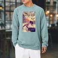 Guarded By Death Book Raglan Sleeve Sweatshirt Cardinal
