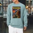 Halloween Horror Vintage Werewolf Comic Book Retro Raglan Sleeve Sweatshirt Cardinal Halloween Horror Vintage Werewolf Comic Book Retro Raglan Sleeve Sweatshirt Cardinal