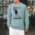 Hamlet William Shakespeare Book Cover Raglan Sleeve Sweatshirt Cardinal