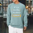 It’s a Good Day To Read a Book Raglan Sleeve Sweatshirt Cardinal