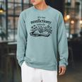 It's Too Nonfictiony Outside Book Lover Raglan Sleeve Sweatshirt Cardinal