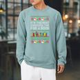 It's The Most Wonderful Time For A Book Xmas Bookworm Lover Raglan Sleeve Sweatshirt Cardinal