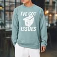 I'Ve Got Issues T Shirt For Comic Book Collector Raglan Sleeve Sweatshirt Cardinal