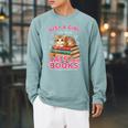 Just A Girl Who Loves Cats & Books Shirt Women Bookworm Raglan Sleeve Sweatshirt Cardinal Just A Girl Who Loves Cats & Books Shirt Women Bookworm Raglan Sleeve Sweatshirt Cardinal
