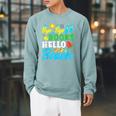 Last Day Of School Bye Bye Books Hello Beach Raglan Sleeve Sweatshirt Cardinal Last Day Of School Bye Bye Books Hello Beach Raglan Sleeve Sweatshirt Cardinal