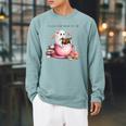 I Love Fall Most Of All Halloween Ghost Book Lover Raglan Sleeve Sweatshirt Cardinal