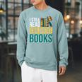 I Still Read Childrens Books Bibliophile Reader Raglan Sleeve Sweatshirt Cardinal