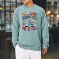 Reading Outfit I’m a Book Character For Teachers And Raglan Sleeve Sweatshirt Cardinal