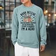 I Rescue Books Trapped In The Book Store Cute Bookworm Raglan Sleeve Sweatshirt Cardinal