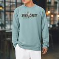 Star Wars The Book Of Boba Fett Legend Logo Raglan Sleeve Sweatshirt Cardinal