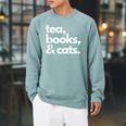 Tea Books And Cats Cat Mom Mum Mama Dad Reading Lover Book Raglan Sleeve Sweatshirt Cardinal Tea Books And Cats Cat Mom Mum Mama Dad Reading Lover Book Raglan Sleeve Sweatshirt Cardinal