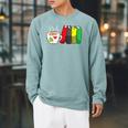 Tea And Bookworm Love Books And Tea Raglan Sleeve Sweatshirt Cardinal