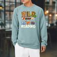 Wild About Reading Book Lover Bookworm Library Day Raglan Sleeve Sweatshirt Cardinal Wild About Reading Book Lover Bookworm Library Day Raglan Sleeve Sweatshirt Cardinal