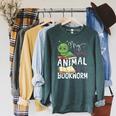 Book Reading My Spirit Animal Is A Bookworm Raglan Sleeve Sweatshirt Heather Blue Lagoon