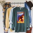 Disney Pixar The Incredibles Omnidroid Comic Book Cover Raglan Sleeve Sweatshirt Heather Blue Lagoon