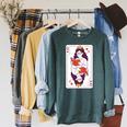 Queen Of Books Premium Tri-Blend Raglan Sleeve Sweatshirt Heather Blue Lagoon
