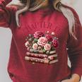 13th Birthday Chapter 13 For Girls Book Lover Bookish Reader Raglan Sleeve Sweatshirt Heather Dust