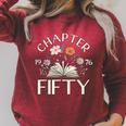 1976 Chapter Fifty 50th Birthday Decorations Wildflower Book Raglan Sleeve Sweatshirt Heather Dust 1976 Chapter Fifty 50th Birthday Decorations Wildflower Book Raglan Sleeve Sweatshirt Heather Dust