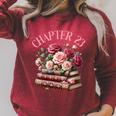 23rd Birthday Chapter 23 Birthday Shirt Women Book Lover Premium Tri-Blend Raglan Sleeve Sweatshirt Heather Dust