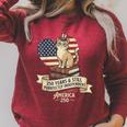 250 Anniversary USA Shirt Book Cute Cat 4th Of July Raglan Sleeve Sweatshirt Heather Dust