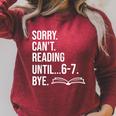 6 7 English Teacher 6-7 Sorry Cant Reading 67 Book Six Seven Raglan Sleeve Sweatshirt Heather Dust 6 7 English Teacher 6-7 Sorry Cant Reading 67 Book Six Seven Raglan Sleeve Sweatshirt Heather Dust