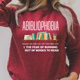 Abibliophobia Book Lover Avid Reader Bookworm Book Reader Raglan Sleeve Sweatshirt Heather Dust