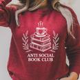 Anti Social Book Club Raglan Sleeve Sweatshirt Heather Dust Anti Social Book Club Raglan Sleeve Sweatshirt Heather Dust