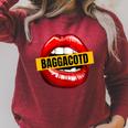 BAGGACOTD Probably Reading Smut Bookish Smutty Book Merch Raglan Sleeve Sweatshirt Heather Dust
