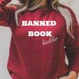 Banned Book Baddie Raglan Sleeve Sweatshirt Heather Dust