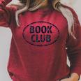 Book Club Oval Logo Raglan Sleeve Sweatshirt Heather Dust