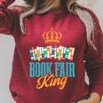 Book Fair King Raglan Sleeve Sweatshirt Heather Dust