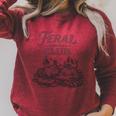 Book Lover Bookworm Feral Readers Club Raccoon Opossum Premium Tri-Blend Raglan Sleeve Sweatshirt Heather Dust