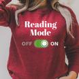 Book Lover Readers Reading Mode On Raglan Sleeve Sweatshirt Heather Dust Book Lover Readers Reading Mode On Raglan Sleeve Sweatshirt Heather Dust