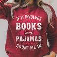 Book And Pajama Count Me In For Bookworm Pajama Party Raglan Sleeve Sweatshirt Heather Dust