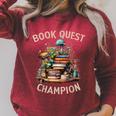 Book Quest Champion Fantasy Raglan Sleeve Sweatshirt Heather Dust Book Quest Champion Fantasy Raglan Sleeve Sweatshirt Heather Dust