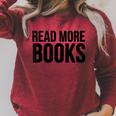 Book Reader Read More Books Raglan Sleeve Sweatshirt Heather Dust