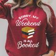 Book Reading Books Library Library Author Raglan Sleeve Sweatshirt Heather Dust