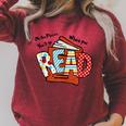 Books Balloon Oh The Places You Will Go When You Read Raglan Sleeve Sweatshirt Heather Dust