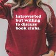 Books Book Clubs Men Women Or Kids Raglan Sleeve Sweatshirt Heather Dust
