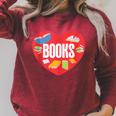 Books Book Reader Bookworm Teacher Valentine's Day Raglan Sleeve Sweatshirt Heather Dust Books Book Reader Bookworm Teacher Valentine's Day Raglan Sleeve Sweatshirt Heather Dust