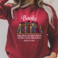 Books Help Introverts Avoid Conversation Raglan Sleeve Sweatshirt Heather Dust