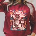 Books And Pajamas Book Lover Reading Reader Raglan Sleeve Sweatshirt Heather Dust