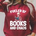 Books Writer Library Bibliophile Literature Novel Bookworm Raglan Sleeve Sweatshirt Heather Dust