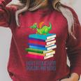 Bookworm Easily Distracted By Dragons And Books Reader Raglan Sleeve Sweatshirt Heather Dust