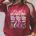 Bookworm Its Not Hoarding If Its Books Hoarding Raglan Sleeve Sweatshirt Heather Dust Bookworm Its Not Hoarding If Its Books Hoarding Raglan Sleeve Sweatshirt Heather Dust