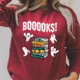 Booooks Ghost Reading Books Halloween Librarian Teacher Raglan Sleeve Sweatshirt Heather Dust Booooks Ghost Reading Books Halloween Librarian Teacher Raglan Sleeve Sweatshirt Heather Dust