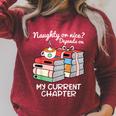 Christmas Book Lovers Naughty Or Nice Raglan Sleeve Sweatshirt Heather Dust