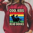 Cool Kids Read Books Retro Reading Vintage Raglan Sleeve Sweatshirt Heather Dust Cool Kids Read Books Retro Reading Vintage Raglan Sleeve Sweatshirt Heather Dust
