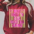 Coquette Striped Most Likely To Read Books All Summer Raglan Sleeve Sweatshirt Heather Dust